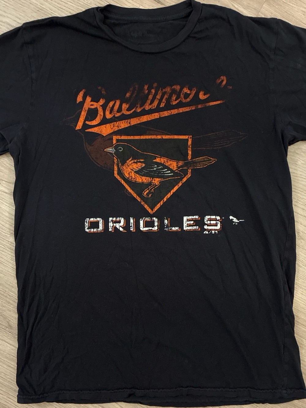 Baltimore Orioles Black Graphic Logo T-Shirt